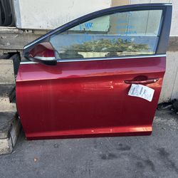 2015 - 2019 Hyundai Sonata Front Door Driver Side Red