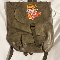 Disneys Tale Spin Faux Leather Backpack