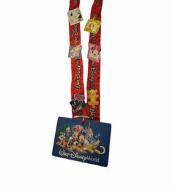 Lot of 6 Authentic Disney Trading Beginner Starter Pins with Lanyard