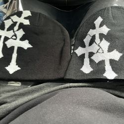 Two Cross Beanies 