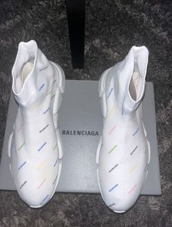 (Negotiable!)Balenciaga Speed 2.0 All Over Logo