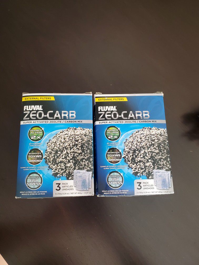 2 Packs Fluval Zeo Carb Filters