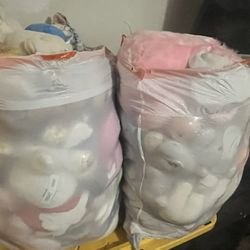 2 Bags Of Plushies $20 For Both Bags