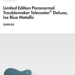 Squier Troublemaker Telecaster Deluxe - Ice Blue Metallic