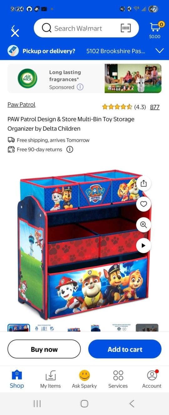 Paw Patrol Drawer And Bed Frame