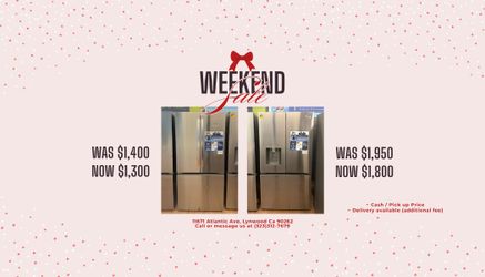 Weekend Appliance Sale Starting at $1300