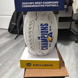 LA Rams 2024 NFC West Championship Commemorative Football