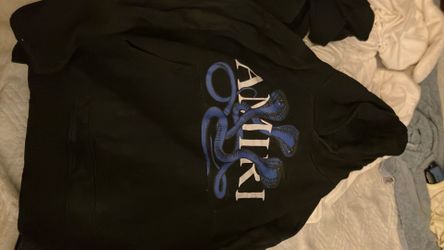 REAL AMIRI BLUE SNAKE HOODIE