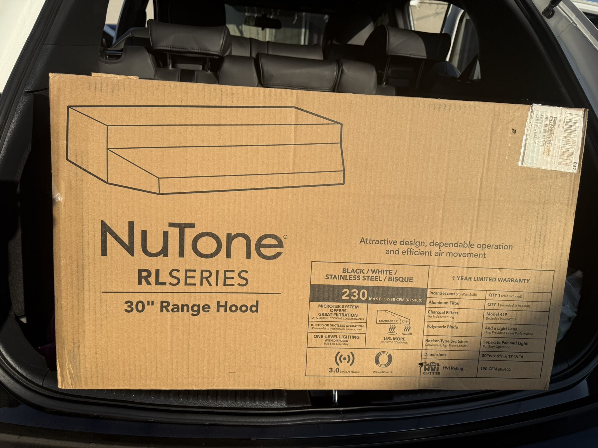 Nu Tone Range Hood