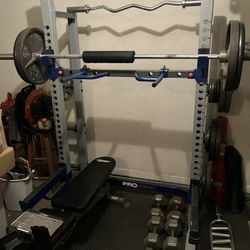 Bench/Squat Rack & Miscellaneous