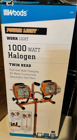Work Light 1000 Watt Halogen Power light  Twin head