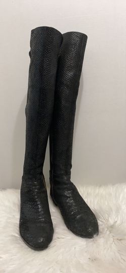 Michael Kors MK 7.5 M black boots leather upper