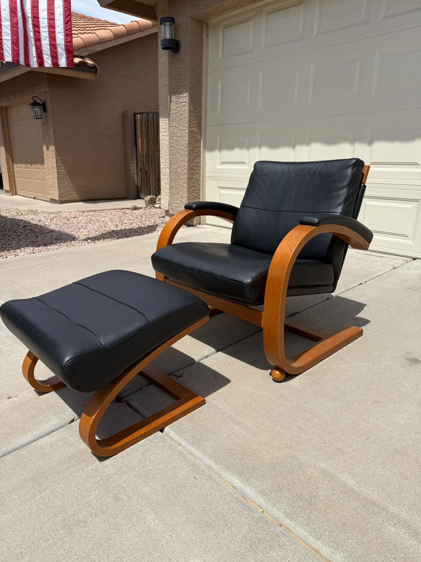 Nelo Lounge Chair and Ottoman, Norway