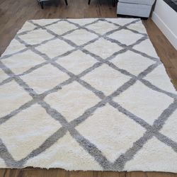 Ivory & Gray Rug 7ft 10in X 10ft 2in
