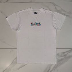 Billionaire Boys Club Embroidered Logo White T-Shirt Medium