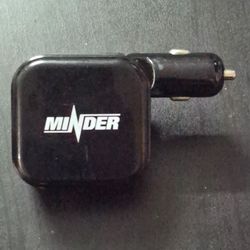 TireMinder AC/DC Dual Charger (Model TM22106) used for charging TPMS components.