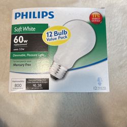 Philips 12 Bulb Pack Light Bulbs 