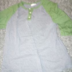 Half Sleeves Green And Grey 