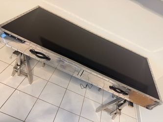 Industrial Metal and Black Top Desk
