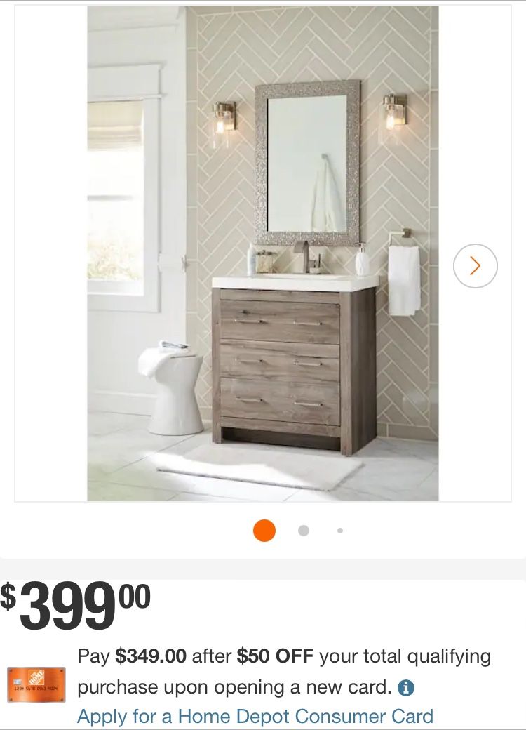 VANITY 36” NEW IN THE BOX