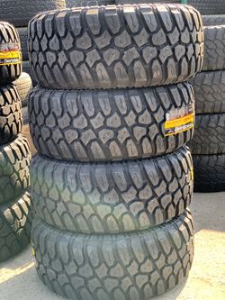 New set of mud tires 33125020 for sale. Free installation