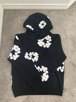 Black and white denim tear hoodie retail $224 Lowest $100 Negotiable Price 