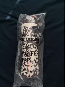 Owala cow print 24 oz stainless steel water bottle