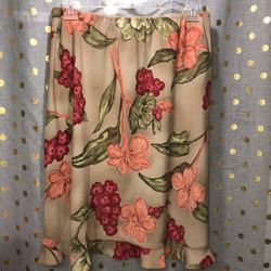 Dress Barn size 16W floral skirt WAIST: 30” LENGTH: 26”