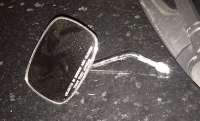 Tinted Harley mirror