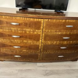 Maple/cherrywood blend 8 Drawer Dresser $90