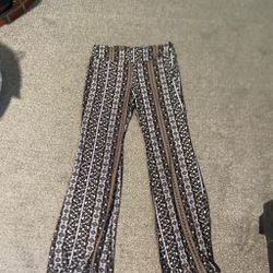 Boho Print Flare Pants