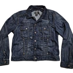 Ralph Lauren Polo Jeans Co Demim Jacket Medium Trucker Rockabilly Normcore No 67