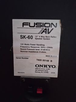 Onkyo tower speakers