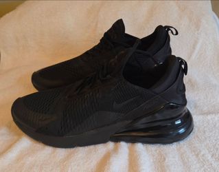Men's Size 15 Nike Air Max 270 Triple Black Casual Walking Sneakers AH8050 005