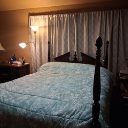 Bed frame, adjustable base,  & storage baskets for sale