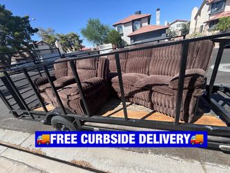 🚚FREE DELIVERY🚚 🤎✨XL Corduroy Couch Set✨🤎