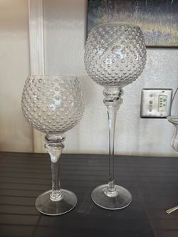 Glass Candle Holders