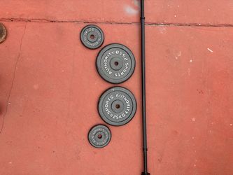 Fitness 5 ft barbell 1 inch with 25x2 , 5x2