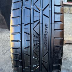 1 GOOD USED TIRE 225/30ZR22 LIONHART TIRE (2016) $40 PICKUP ONLY 