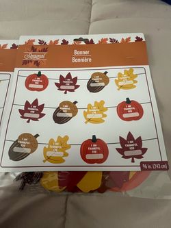 Seasonal Collection Thanksgiving Thankful Banner