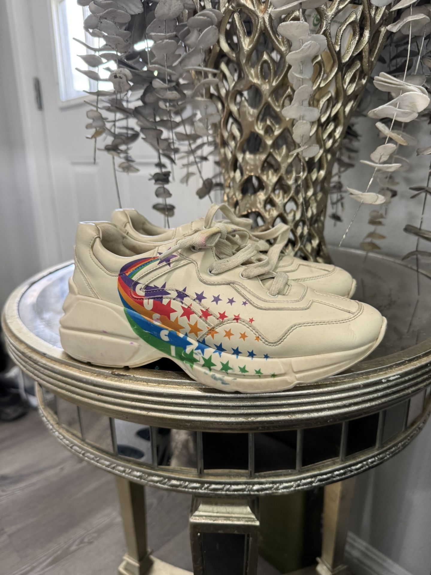 Gucci Rainbow 🌈 Star Rhyton Shoes Size 33