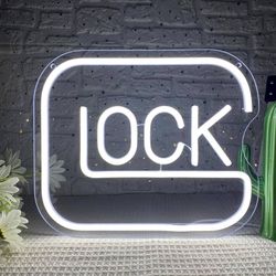 Lock Neon Signs for Wall Decor,Dimmable Game Neon Light for Gamer,Usb Powered Gaming Lights for Man Cave Bedroom Game Room Bar Birthday Gifts(9.8 * 11