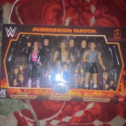 Wrestlemania 13 Elite 3 Pack Stone Cold, Bret Hart, & Ken Shamrock