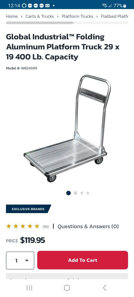 Global Flat Cart