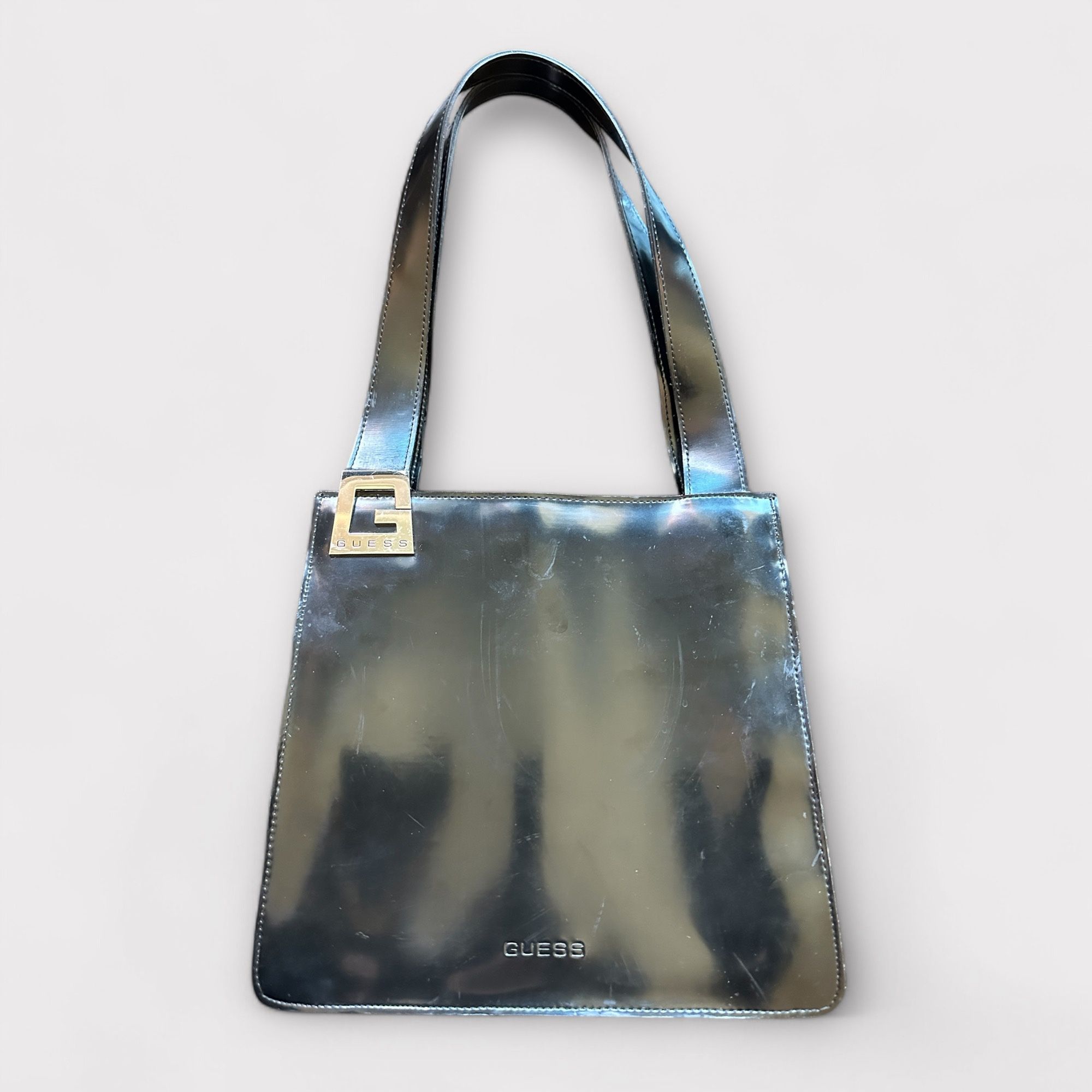 Vintage Guess Black Patent Leather Bag