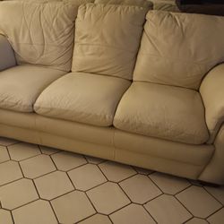 Italian Leather  Sleeper Sofa