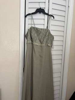 Sage green formal dress