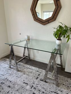 Glass desk