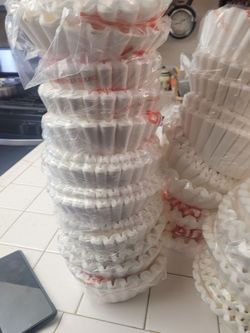Brand new coffee filters