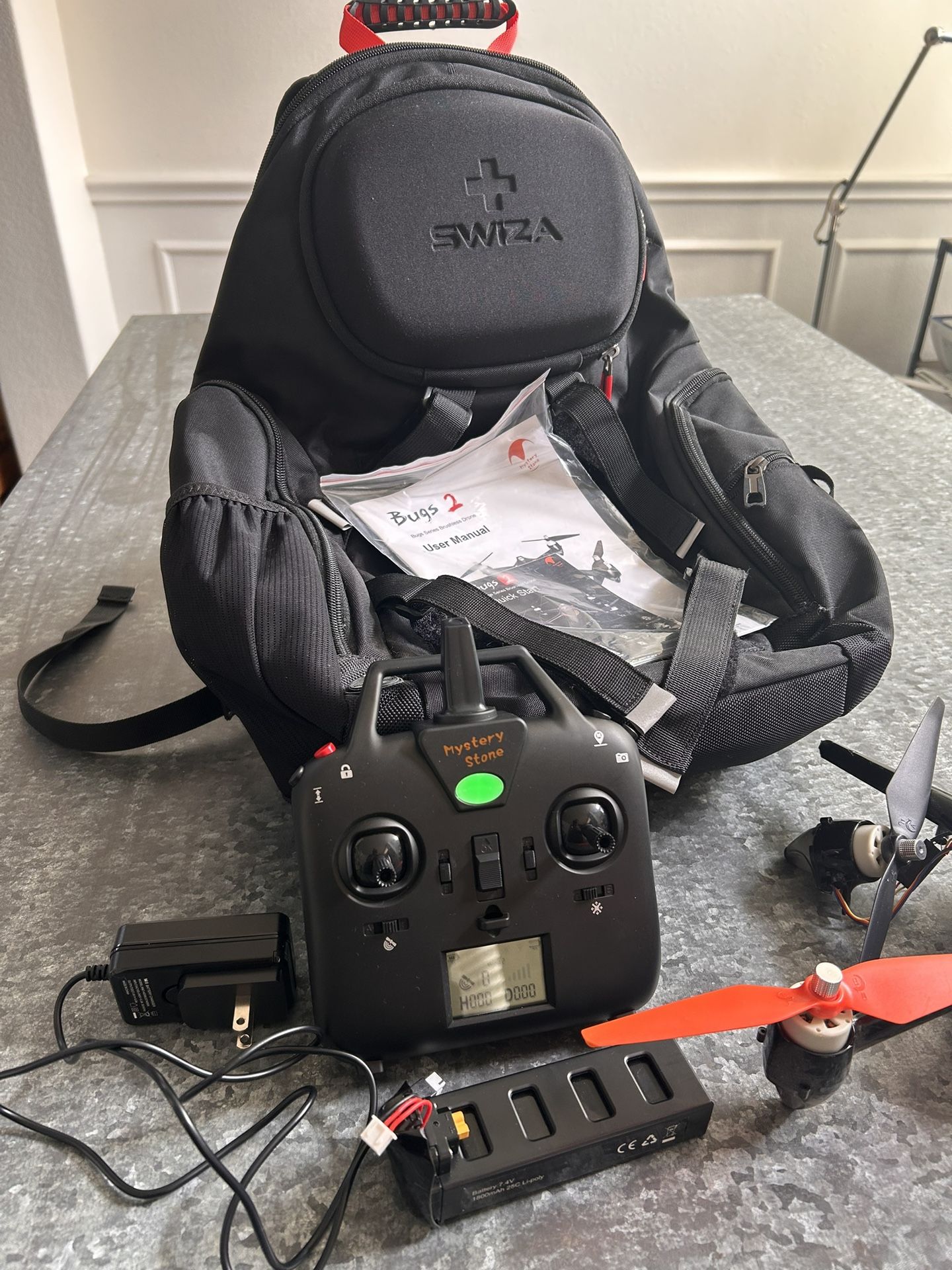 Bugs 2 Brushless GPS Drone With Swiza Carry Backpack & Extra Blades